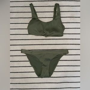 •• Hollister Olive Bikini ••